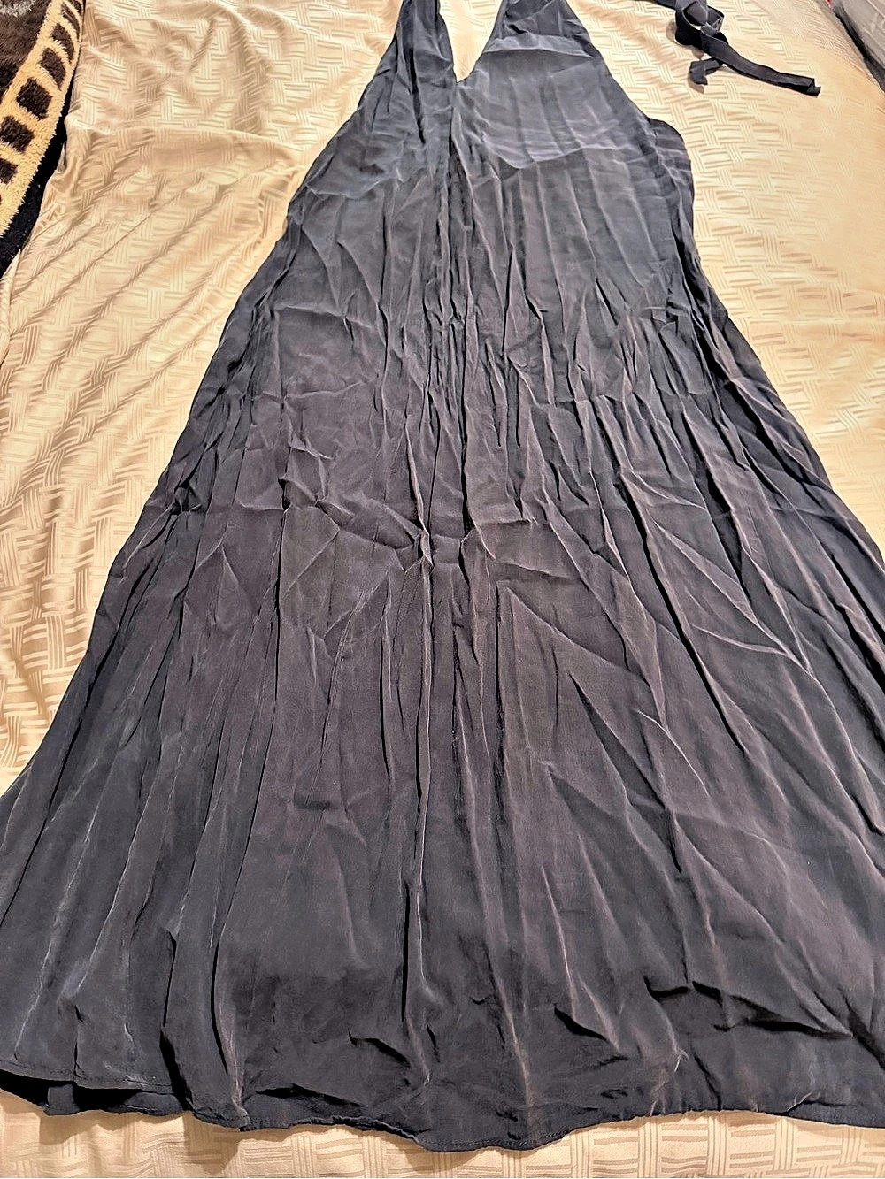 ZARA Black Halter Maxi Dress Like New